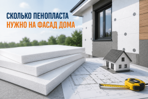 Сколько пенопласта нужно на фасад дома