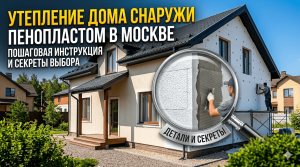 Утепление дома пенопластом снаружи в Москве: пошаговая инструкция и секреты выбора